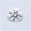 Natural Diamond 0.47 Carats, Round with Excellent Cut, E Color, I1 Clarity and Certified by GIA