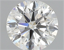 Natural Diamond 0.40 Carats, Round with Excellent Cut, H Color, VVS1 Clarity and Certified by GIA