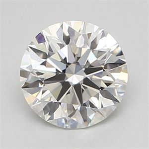 Picture of Natural Diamond 0.41 Carats, Round with Excellent Cut, H Color, IF Clarity and Certified by GIA