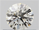 Natural Diamond 0.40 Carats, Round with Excellent Cut, K Color, VVS2 Clarity and Certified by GIA