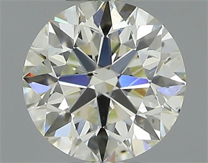 Picture of Natural Diamond 0.61 Carats, Round with Excellent Cut, I Color, SI1 Clarity and Certified by IGI