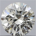 Natural Diamond 0.40 Carats, Round with Excellent Cut, H Color, VVS2 Clarity and Certified by GIA