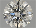 Natural Diamond 0.42 Carats, Round with Excellent Cut, I Color, VS2 Clarity and Certified by IGI