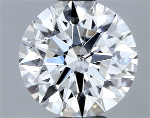 Picture of Natural Diamond 0.40 Carats, Round with Excellent Cut, D Color, SI2 Clarity and Certified by GIA