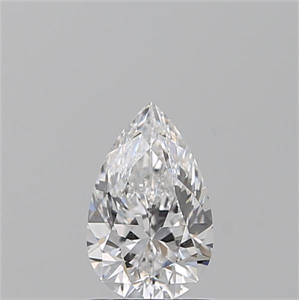 Picture of Natural Diamond 0.91 Carats, Pear with  Cut, D Color, VS2 Clarity and Certified by GIA