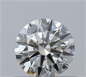 Natural Diamond 0.41 Carats, Round with Excellent Cut, H Color, IF Clarity and Certified by IGI