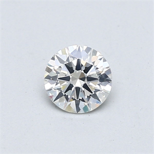 Picture of Natural Diamond 0.40 Carats, Round with Excellent Cut, H Color, SI2 Clarity and Certified by GIA