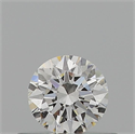 Natural Diamond 0.40 Carats, Round with Excellent Cut, F Color, VS2 Clarity and Certified by GIA