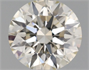 Natural Diamond 0.55 Carats, Round with Excellent Cut, I Color, VS1 Clarity and Certified by IGI