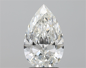 Picture of Natural Diamond 2.06 Carats, Pear with  Cut, G Color, VVS1 Clarity and Certified by GIA