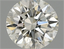 Natural Diamond 0.41 Carats, Round with Excellent Cut, I Color, VS2 Clarity and Certified by IGI