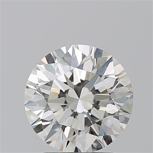 Picture of Natural Diamond 2.01 Carats, Round with Excellent Cut, I Color, VVS2 Clarity and Certified by GIA