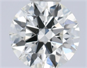 Natural Diamond 0.47 Carats, Round with Excellent Cut, H Color, VVS2 Clarity and Certified by IGI