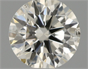 Natural Diamond 0.51 Carats, Round with Excellent Cut, H Color, SI2 Clarity and Certified by IGI