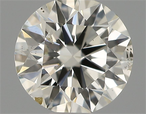 Picture of Natural Diamond 0.51 Carats, Round with Excellent Cut, H Color, SI2 Clarity and Certified by IGI