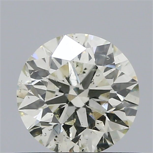 Picture of Natural Diamond 0.51 Carats, Round with Excellent Cut, I Color, SI2 Clarity and Certified by IGI