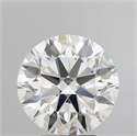 Natural Diamond 5.01 Carats, Round with Excellent Cut, I Color, VS1 Clarity and Certified by GIA