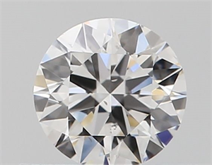 Picture of Natural Diamond 0.40 Carats, Round with Excellent Cut, D Color, SI1 Clarity and Certified by GIA