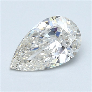 Picture of Natural Diamond 1.00 Carats, Pear with  Cut, I Color, VS1 Clarity and Certified by GIA