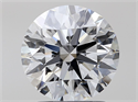 Natural Diamond 1.80 Carats, Round with Excellent Cut, G Color, VVS2 Clarity and Certified by GIA