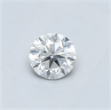 Natural Diamond 0.41 Carats, Round with Good Cut, G Color, I1 Clarity and Certified by GIA