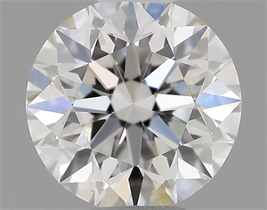 Picture of Natural Diamond 0.40 Carats, Round with Excellent Cut, F Color, VS2 Clarity and Certified by GIA