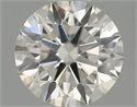 Natural Diamond 0.42 Carats, Round with Excellent Cut, I Color, VS2 Clarity and Certified by IGI