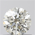 Natural Diamond 0.50 Carats, Round with Excellent Cut, I Color, IF Clarity and Certified by IGI