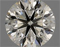 Natural Diamond 0.41 Carats, Round with Excellent Cut, I Color, IF Clarity and Certified by IGI