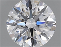 Natural Diamond 0.40 Carats, Round with Excellent Cut, D Color, VVS1 Clarity and Certified by IGI