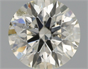 Natural Diamond 0.70 Carats, Round with Excellent Cut, K Color, I1 Clarity and Certified by IGI