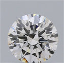 Natural Diamond 0.62 Carats, Round with Excellent Cut, K Color, VVS1 Clarity and Certified by GIA