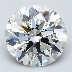 Picture of Natural Diamond 3.01 Carats, Round with Excellent Cut, F Color, VVS2 Clarity and Certified by GIA