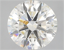 Natural Diamond 3.64 Carats, Round with Excellent Cut, I Color, SI2 Clarity and Certified by GIA