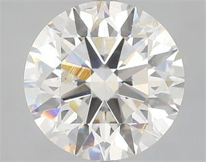 Picture of Natural Diamond 3.64 Carats, Round with Excellent Cut, I Color, SI2 Clarity and Certified by GIA