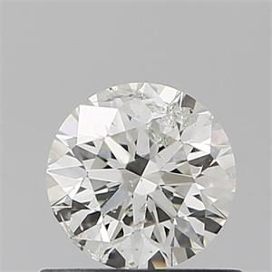 Picture of Natural Diamond 0.51 Carats, Round with Excellent Cut, I Color, I1 Clarity and Certified by IGI