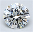 Natural Diamond 2.04 Carats, Round with Excellent Cut, I Color, VVS2 Clarity and Certified by GIA