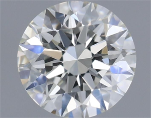 Picture of Natural Diamond 0.41 Carats, Round with Excellent Cut, J Color, VS1 Clarity and Certified by GIA