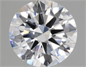 Natural Diamond 2.03 Carats, Round with Excellent Cut, D Color, VS1 Clarity and Certified by GIA