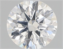 Natural Diamond 0.40 Carats, Round with Excellent Cut, F Color, SI2 Clarity and Certified by GIA