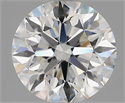 Natural Diamond 2.01 Carats, Round with Excellent Cut, H Color, VS2 Clarity and Certified by GIA