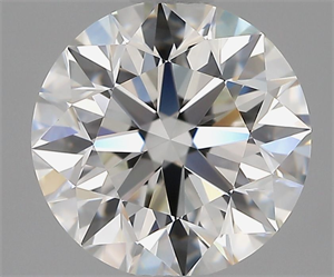 Picture of Natural Diamond 2.01 Carats, Round with Excellent Cut, H Color, VS2 Clarity and Certified by GIA