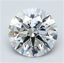 Natural Diamond 1.74 Carats, Round with Excellent Cut, E Color, VVS1 Clarity and Certified by GIA