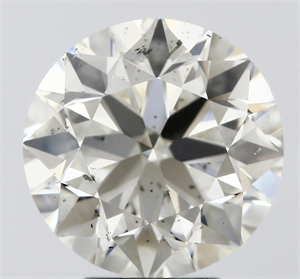 Picture of Natural Diamond 4.56 Carats, Round with Excellent Cut, K Color, SI1 Clarity and Certified by IGI