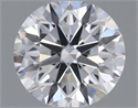 Natural Diamond 0.41 Carats, Round with Excellent Cut, F Color, SI1 Clarity and Certified by GIA