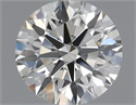 Natural Diamond 0.43 Carats, Round with Excellent Cut, J Color, VS1 Clarity and Certified by IGI