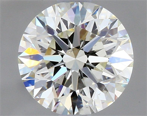 Picture of Natural Diamond 0.57 Carats, Round with Excellent Cut, J Color, VS2 Clarity and Certified by GIA