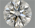 Natural Diamond 0.50 Carats, Round with Excellent Cut, H Color, VS2 Clarity and Certified by IGI