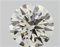 Natural Diamond 0.51 Carats, Round with Excellent Cut, J Color, VS1 Clarity and Certified by IGI