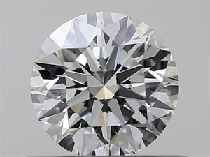 Picture of Natural Diamond 0.41 Carats, Round with Excellent Cut, I Color, VVS1 Clarity and Certified by GIA